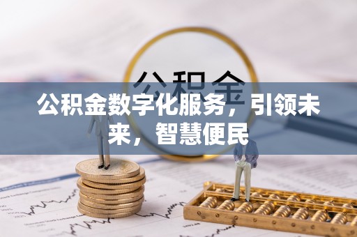 五寨公积金数字化服务，引领未来，智慧便民
