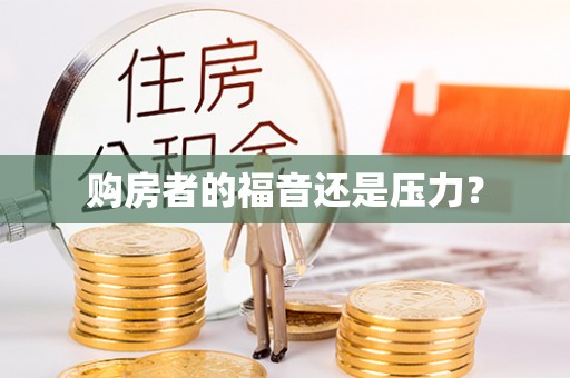 五寨购房者的福音还是压力？