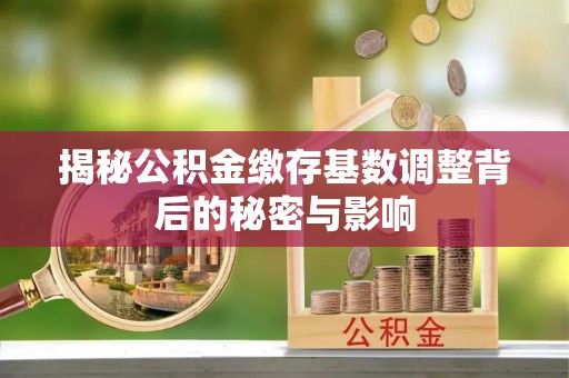 五寨揭秘公积金缴存基数调整背后的秘密与影响